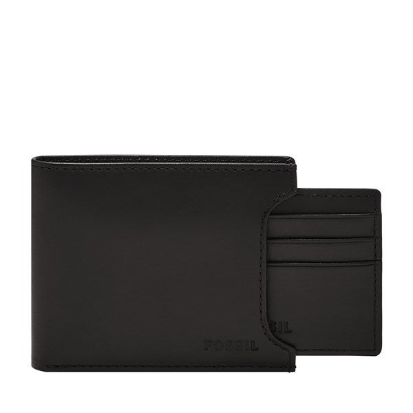 Engraved Fossil Derrick 2-in-1 Wallet in Black - 55458