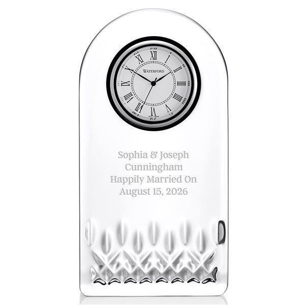 Etched Waterford Lismore Essence Clock - 55467
