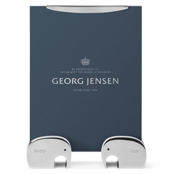 Engraved Georg Jensen Elephant 5x7 Frame   - 55514