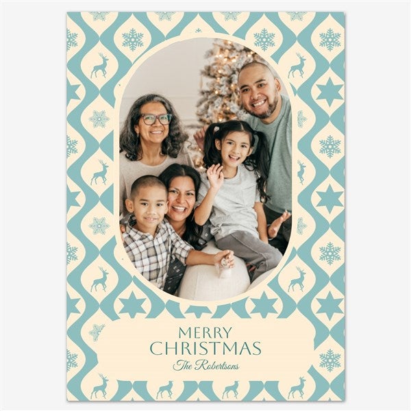 Holiday Happiness Holiday Personalized Photo Card - 55535D