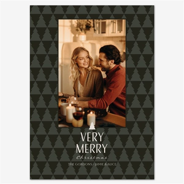 Glowing Traditions Holiday Personalized Photo Card  - 55541D