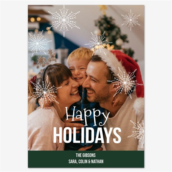 Holiday Bliss Holiday Personalized Photo Card - 55546D