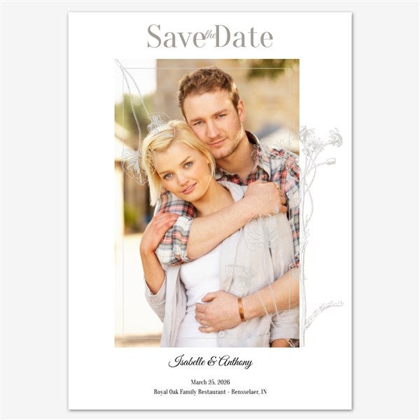 Rural Romance Save the Date Personalized Card - 55666D