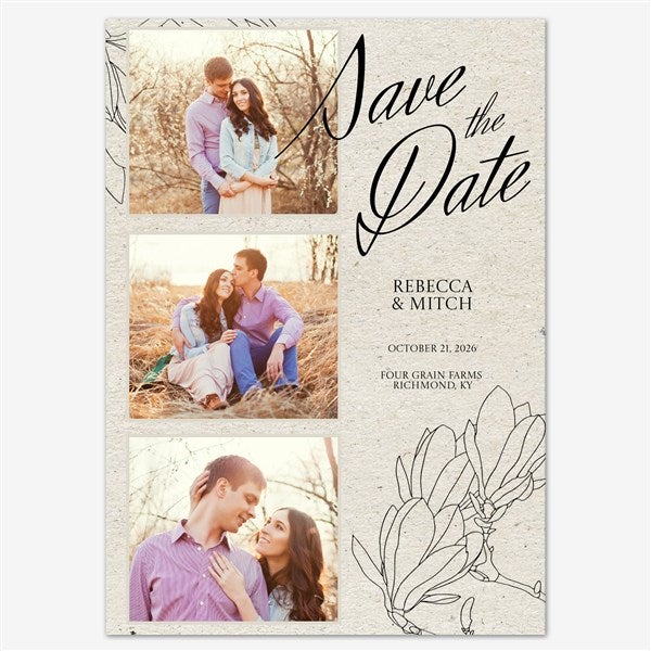 Rustic Elegance Save the Date Personalized Card - 55673D