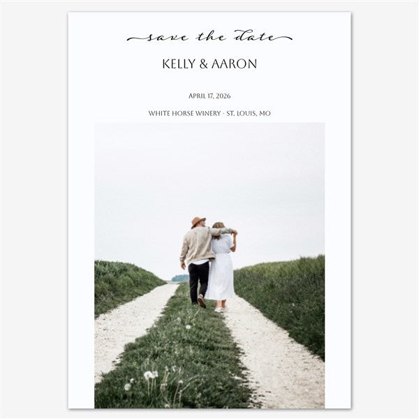 Forever Together Save the Date Personalized Card - 55675D