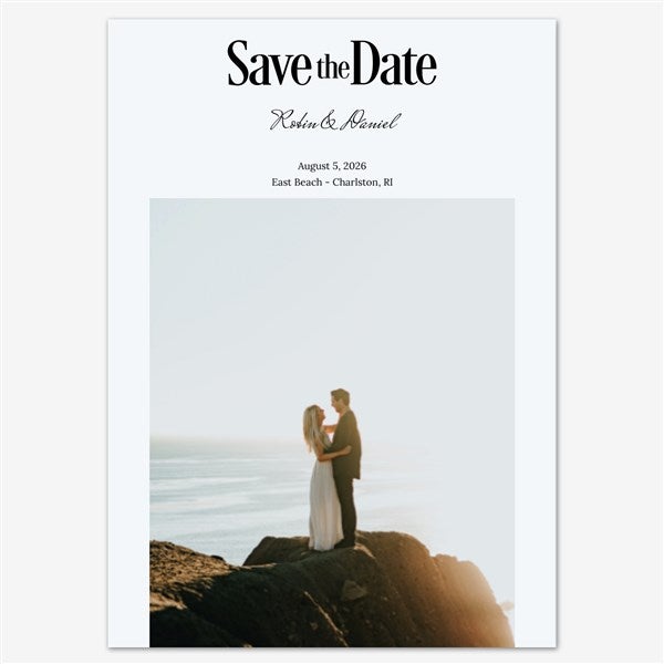 Timeless Romance Save the Date Personalized Card - 55676D