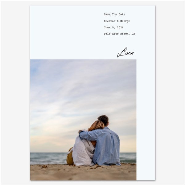 Eternal Love Save the Date Personalized Card - 55678D