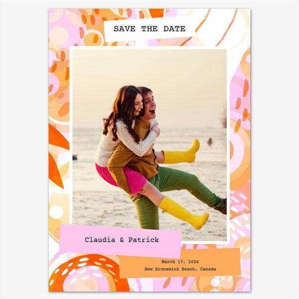 Radiant Love Save the Date Personalized Card - 55681D