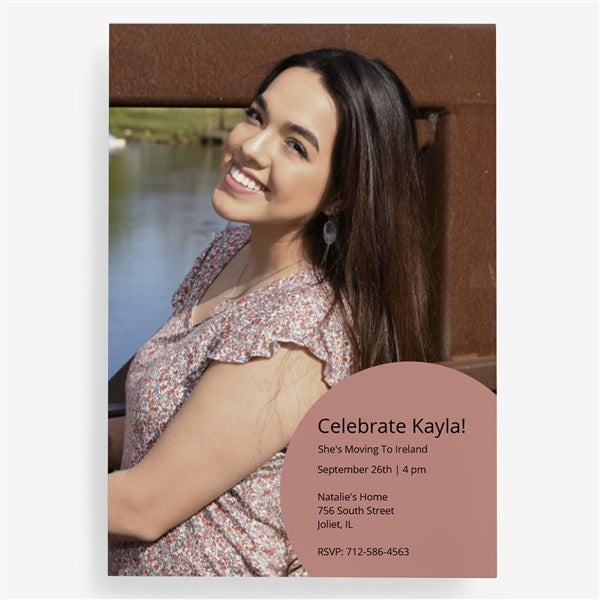 Custom 5x7 Photo Personalized Cards - 55725D