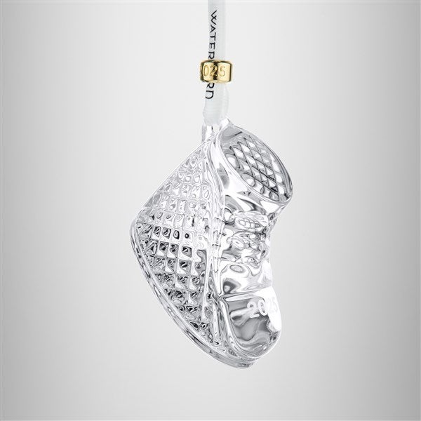 Etched Waterford Baby Bootie Ornament   - 55851