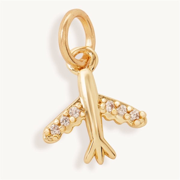 Airplane Jeweled Charm - 55864