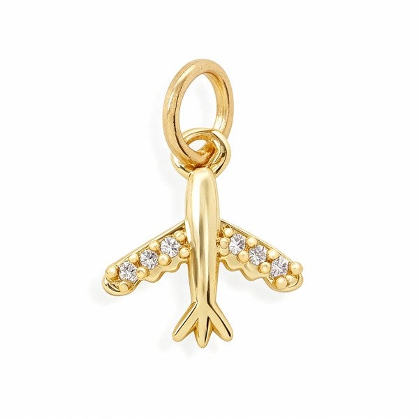 Airplane Jeweled Charm - 55864