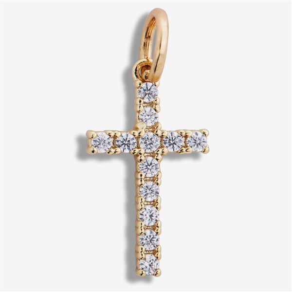 Jeweled Cross Charm - 55873