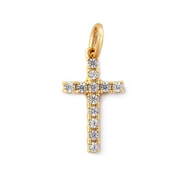 Jeweled Cross Charm - 55873