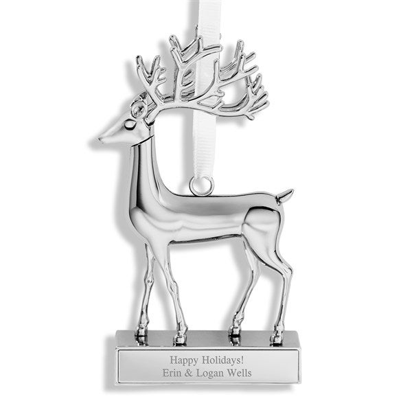 Engraved Reindeer 3D Ornament  - 55907
