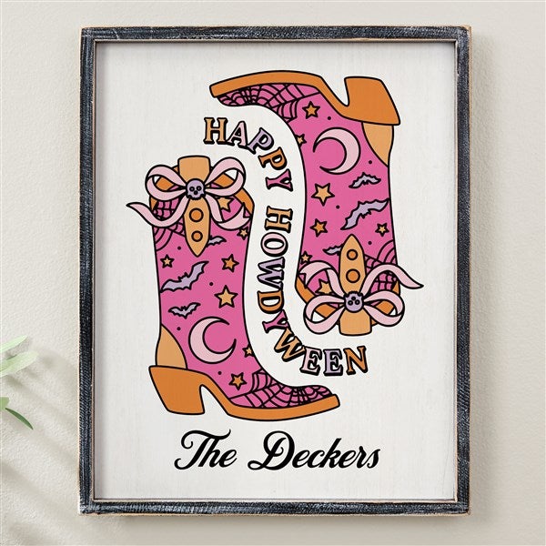 Kittenish Personalized Pinkoween Framed Wall Art - 56093