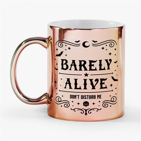 Kittenish Personalized Pinkoween Potion Label Metallic Mugs - 56098