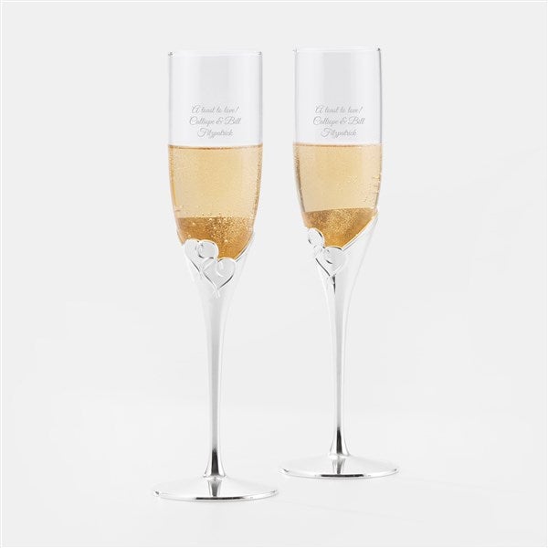 Engraved Lenox True Love Flute Set   - 56150