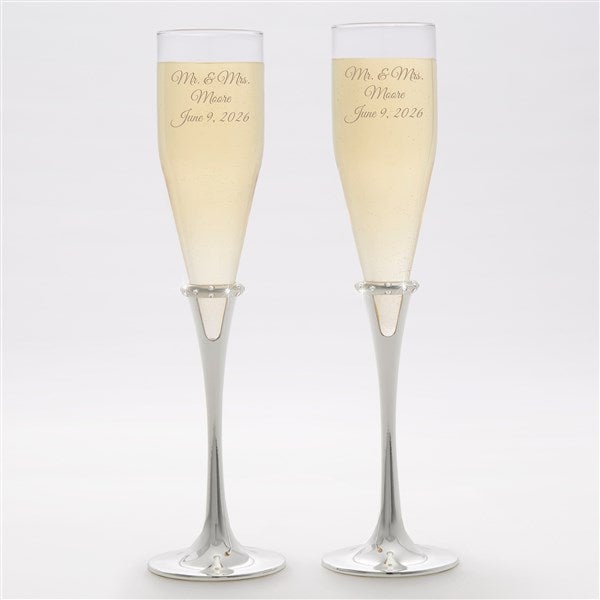 Engraved Lenox Devotion Champagne Flute Set Store - 56151