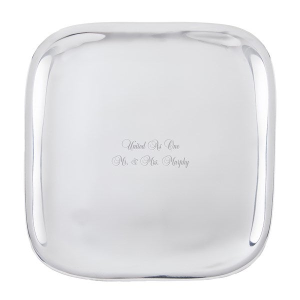 Engraved Nambé Large 12" Square Platter    - 56283