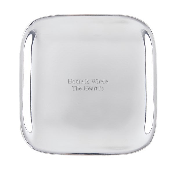 Engraved Nambé Medium 9" Square Platter Store - 56284
