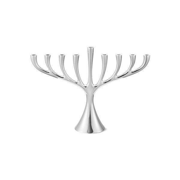 Georg Jensen Cobra Menorah Stainless Steel Mirror, Small, 8.7in Store - 56291