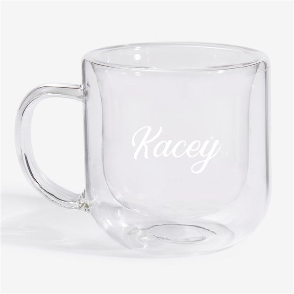 Luigi Bormioli® Engraved Double Wall Glass Espresso Mug  - 56363