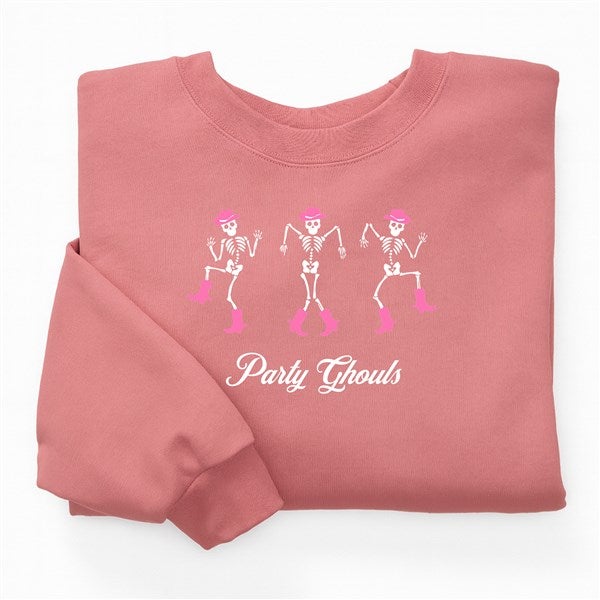 Kittenish Personalized Pinkoween Dancing Skeletons Sweatshirts - 56401
