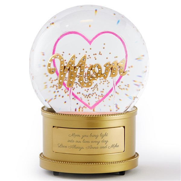 Engraved Mom Light Up Snow Globe - 56533
