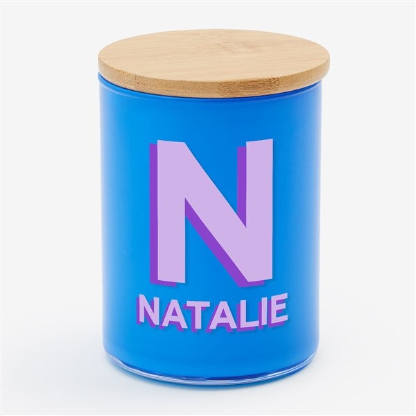Shadow Initial & Name Personalized Color Splash 12oz Candle  - 56555