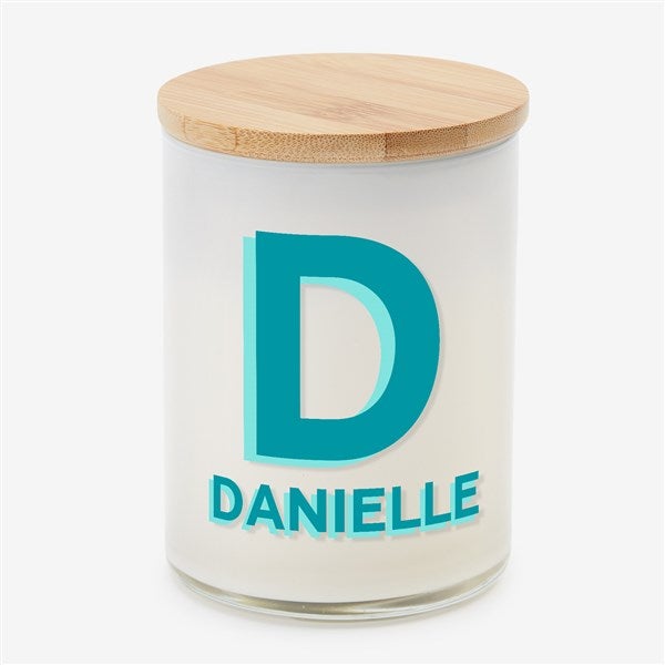 Shadow Initial & Name Personalized Color Splash 12oz Candle  - 56555