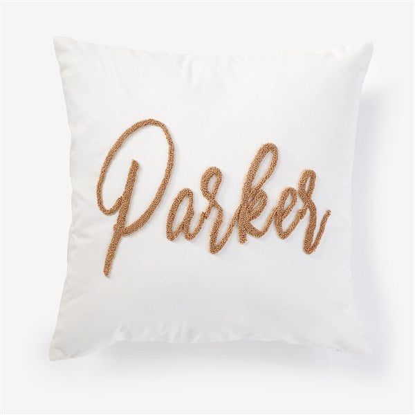 Personalized Punch Needle Script Pillow  - 56573D
