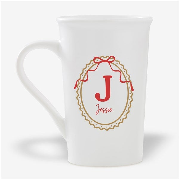 Kittenish Personalized Striped Initial Mugs - 56580