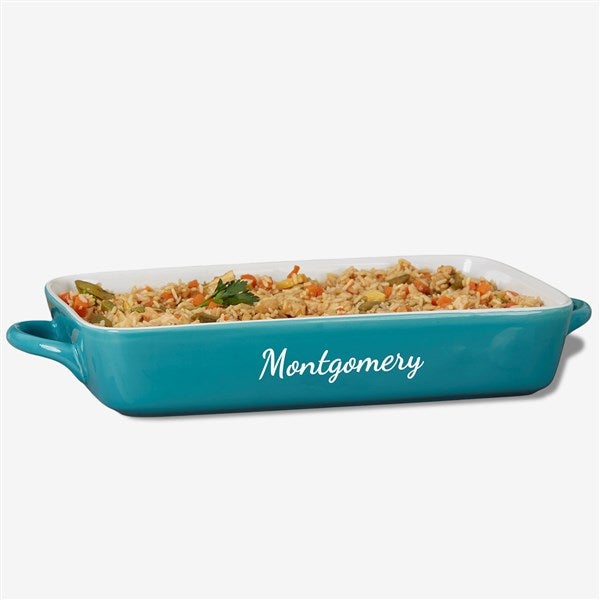 Engraved Ceramic Casserole Baking Dish - 56618