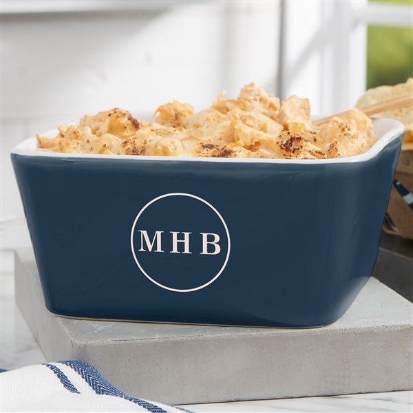 Engraved Ceramic Small Square Baking Dish - 56620