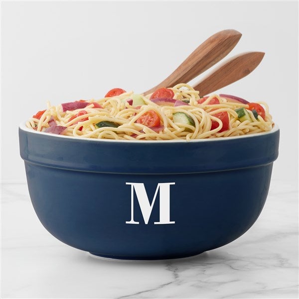 Engraved Ceramic Serving Bowl - 56623