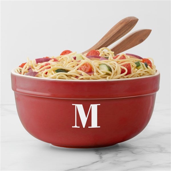 Engraved Ceramic Serving Bowl - 56623