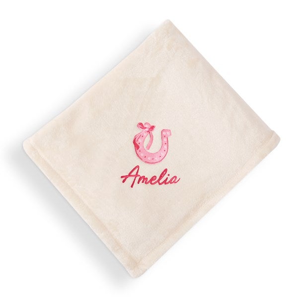 Kittenish Embroidered Western Icon Fleece Blanket - 56627