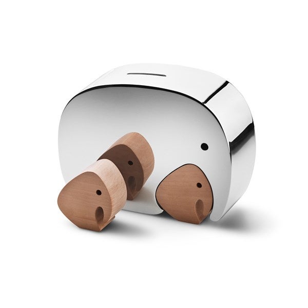 Georg Jensen Moneyphant Bank with Twin Babies Store - 56850