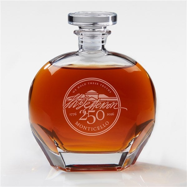United States 250th Birthday Luigi Bormioli® Engraved Whiskey Decanter  - 57031