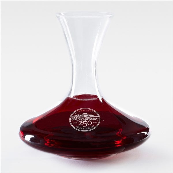 United States 250th Birthday Luigi Bormioli® Engraved Captain's Wine Decanter  - 57033