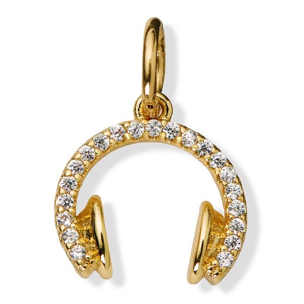 Kittenish Jeweled Headphones Charm - 57110