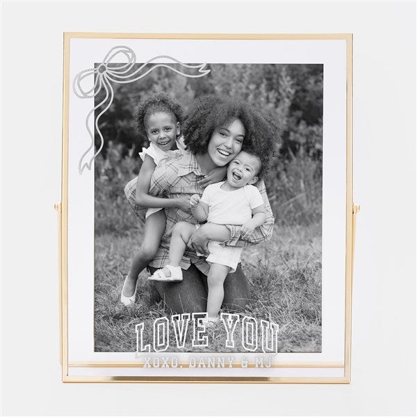 Engraved Gold Floating 8x10 Bow Frame by Jessie James Decker - 57324