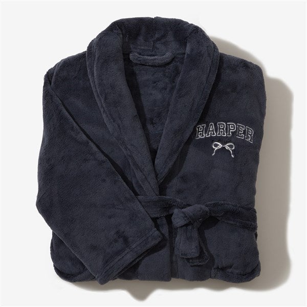 Embroidered Bow Youth Fleece Robe by Jessie James Decker - 57327