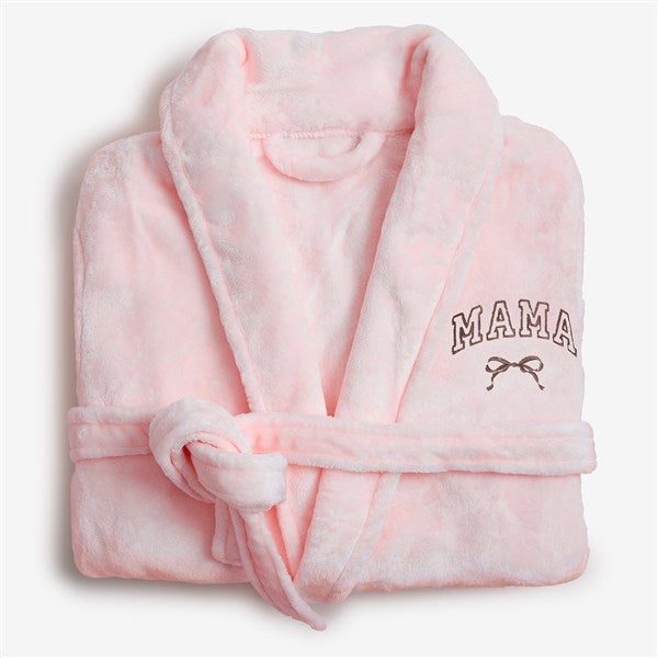 Embroidered Bow Fleece Robe by Jessie James Decker - 57328