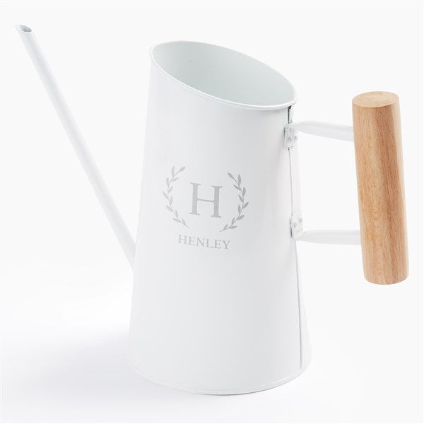 Laurel Initial Personalized Metal Watering Can  - 57601