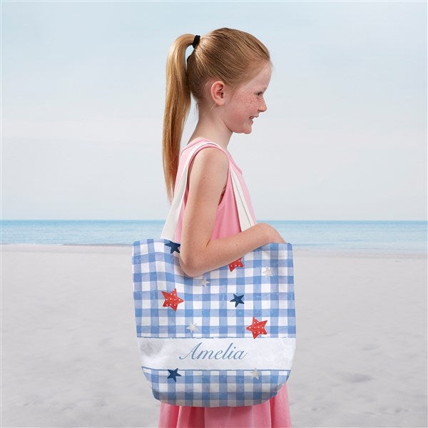 Watercolor Freedom Personalized Terry Cloth Beach Bag - 57665