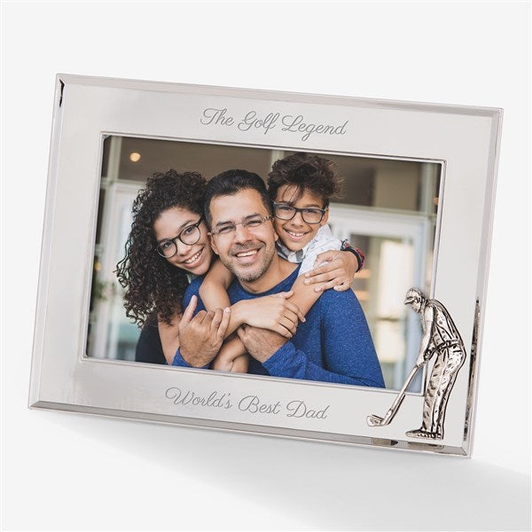 Fairway Memories Engraved Metal Golfer Picture Frame - 57668