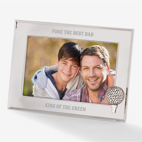 Fairway Memories Engraved Metal Golf Ball Picture Frame - 57669