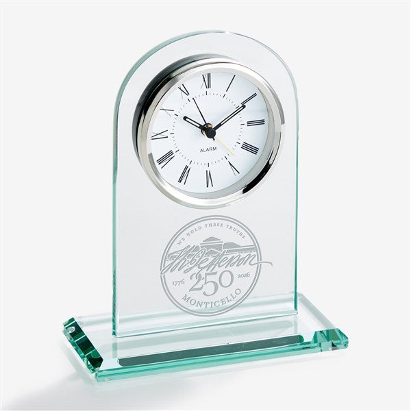 United States 250th Birthday Glass Clock - 57682